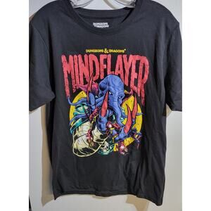 Dungeons & Dragons Mind Flayer Men's Black T-Shirt Size Large DnD Role Playing